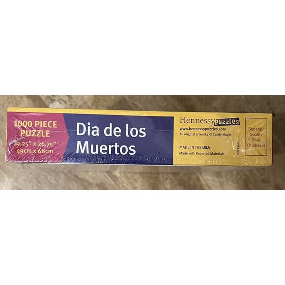 Day of The Dead Dia De Los Muertos Mexico 1000pc Jigsaw 19"x26" Halloween - Picture 2 of 3